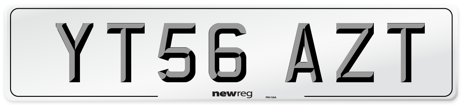 YT56 AZT Number Plate from New Reg